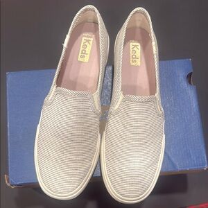 Keds Tan Flats Textured Slip-On Loafers